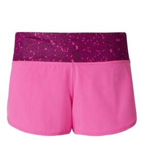 Lululemon Speed Short Pink Paradise / Paradise Geo Regal Plum Multi Size 2